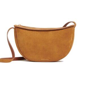 NWT☑️ Mansur Gavriel LARGE Moon Sling Suede Caramel Bag⭐ NWT